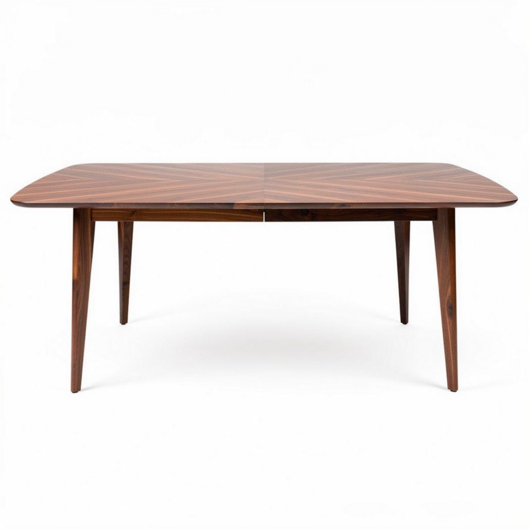 Table en bois de noyer rectangulaire 180 x 90 x 75cm pour salle à manger